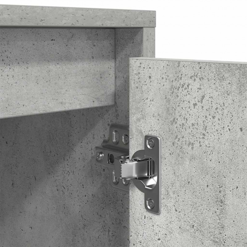 Szafka RTV z oświetleniem LED Beton Szary 193,5x41x50 cm