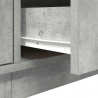 Szafka RTV z oświetleniem LED Beton Szary 193,5x41x50 cm