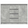 Komoda z szufladami Betonowy Szary 100,5x35x76cm Drewno klejone