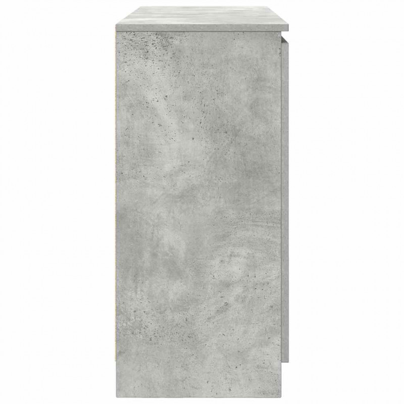 Komoda z szufladami Betonowy Szary 100,5x35x76cm Drewno klejone