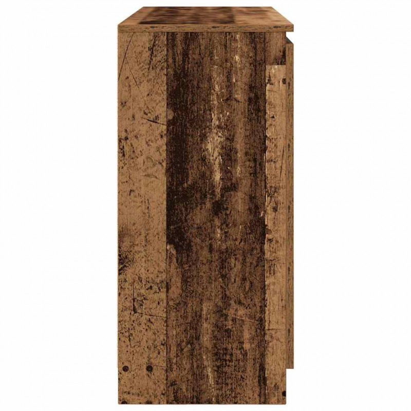 Komoda z szufladami Stare drewno 100,5x35x76 cm Drewno klejone