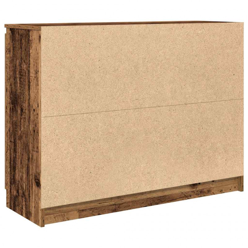 Komoda z szufladami Stare drewno 100,5x35x76 cm Drewno klejone