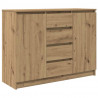 Komoda z szufladami Artisan Oak 100,5x35x76 cm Drewno klejone