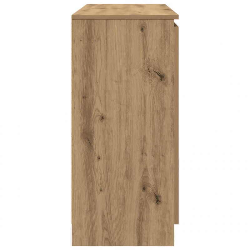Komoda z szufladami Artisan Oak 100,5x35x76 cm Drewno klejone