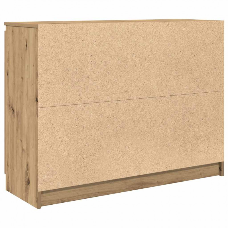Komoda z szufladami Artisan Oak 100,5x35x76 cm Drewno klejone
