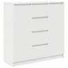 Komoda z szufladami Biała 100,5x35x98,5 cm Drewno klejone