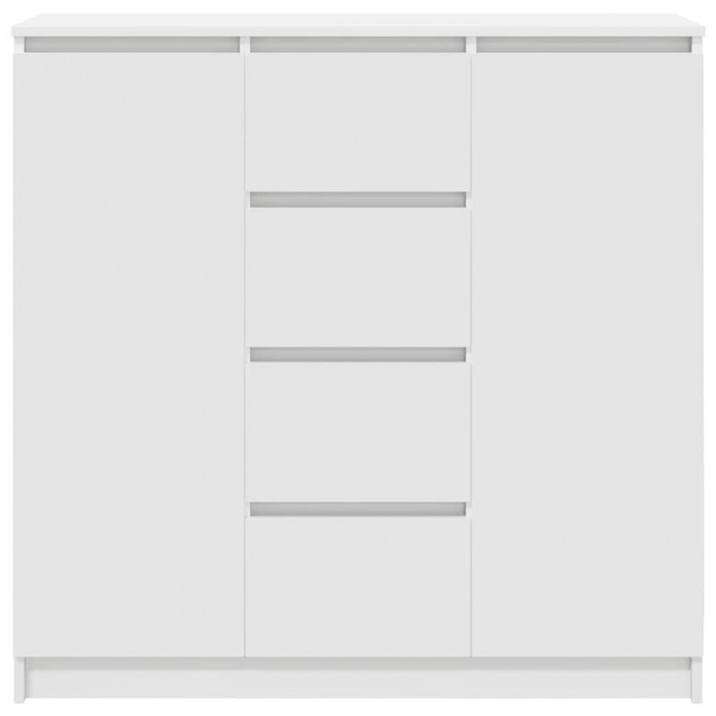 Komoda z szufladami Biała 100,5x35x98,5 cm Drewno klejone