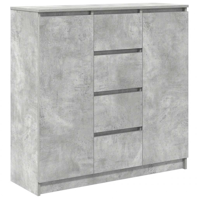 Komoda z szufladami Betonowy Szary 100,5x35x98,5 cm