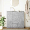 Komoda z szufladami Betonowy Szary 100,5x35x98,5 cm