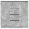 Komoda z szufladami Betonowy Szary 100,5x35x98,5 cm