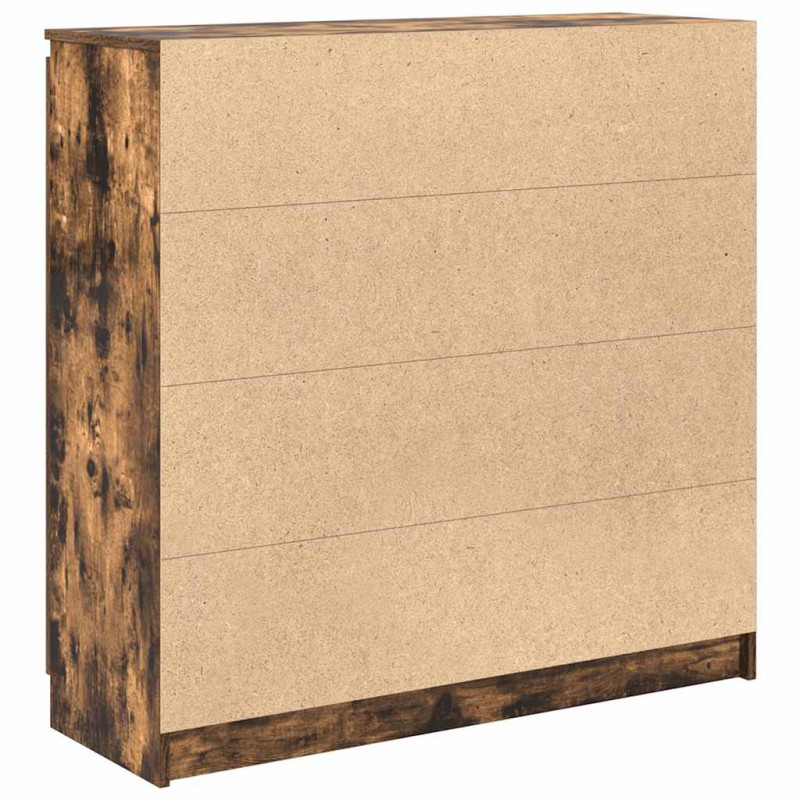 Komoda z szufladami Dąb wędzony 100,5x35x98,5 cm Drewno klejone