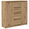 Komoda z szufladami Artisan Oak 100,5x35x98,5 cm Drewno klejone