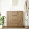 Komoda z szufladami Artisan Oak 100,5x35x98,5 cm Drewno klejone