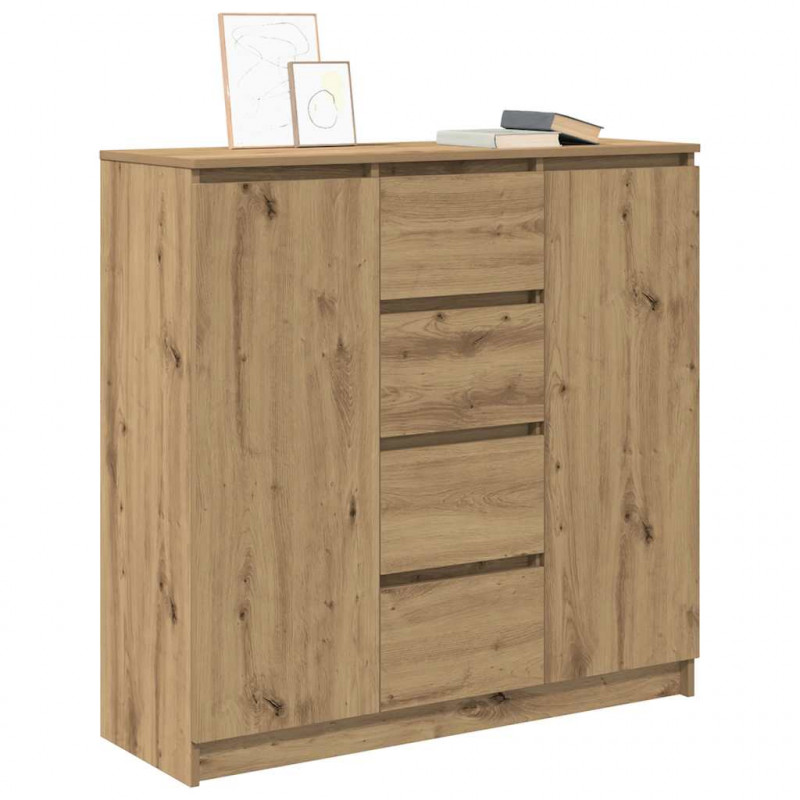 Komoda z szufladami Artisan Oak 100,5x35x98,5 cm Drewno klejone