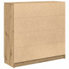 Komoda z szufladami Artisan Oak 100,5x35x98,5 cm Drewno klejone