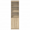 Komoda Sonoma Oak 50x35x180 cm Drewno klejone