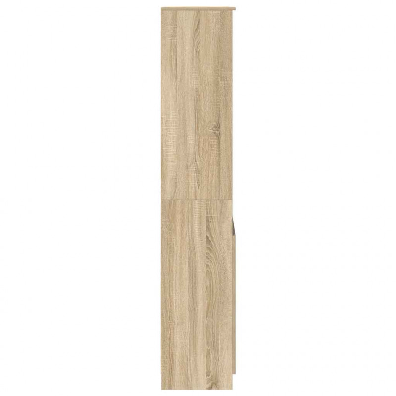 Komoda Sonoma Oak 50x35x180 cm Drewno klejone