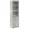 Komoda betonowa szara 50x35x180 cm Drewno klejone