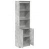 Komoda betonowa szara 50x35x180 cm Drewno klejone