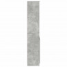 Komoda betonowa szara 50x35x180 cm Drewno klejone