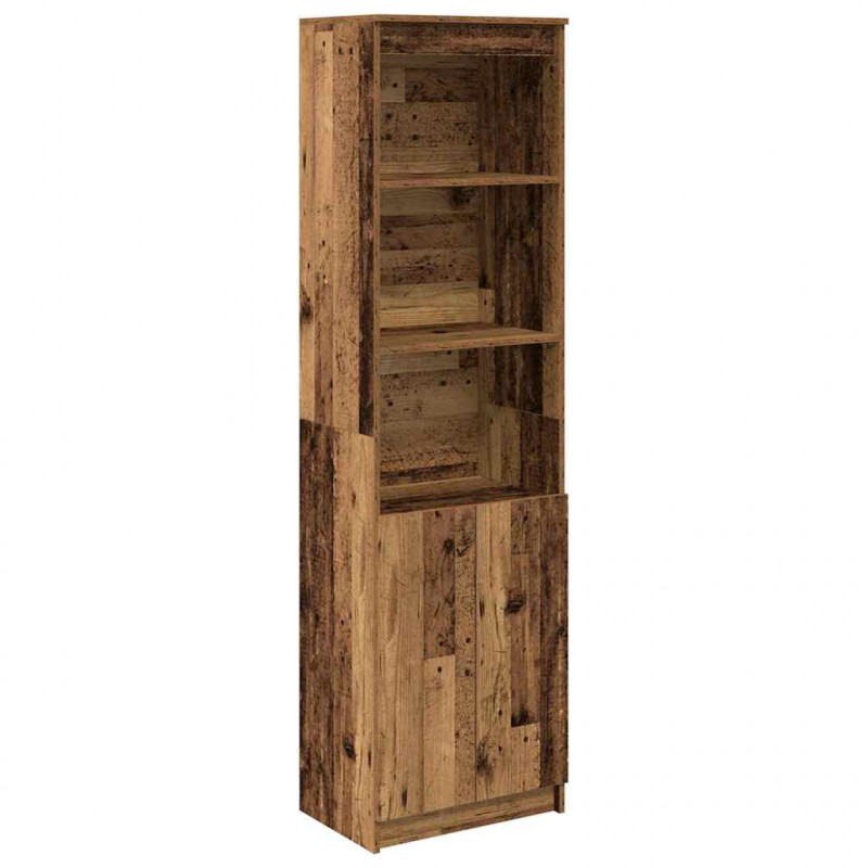 Komoda Stara Drewno 50x35x180 cm Drewno klejone
