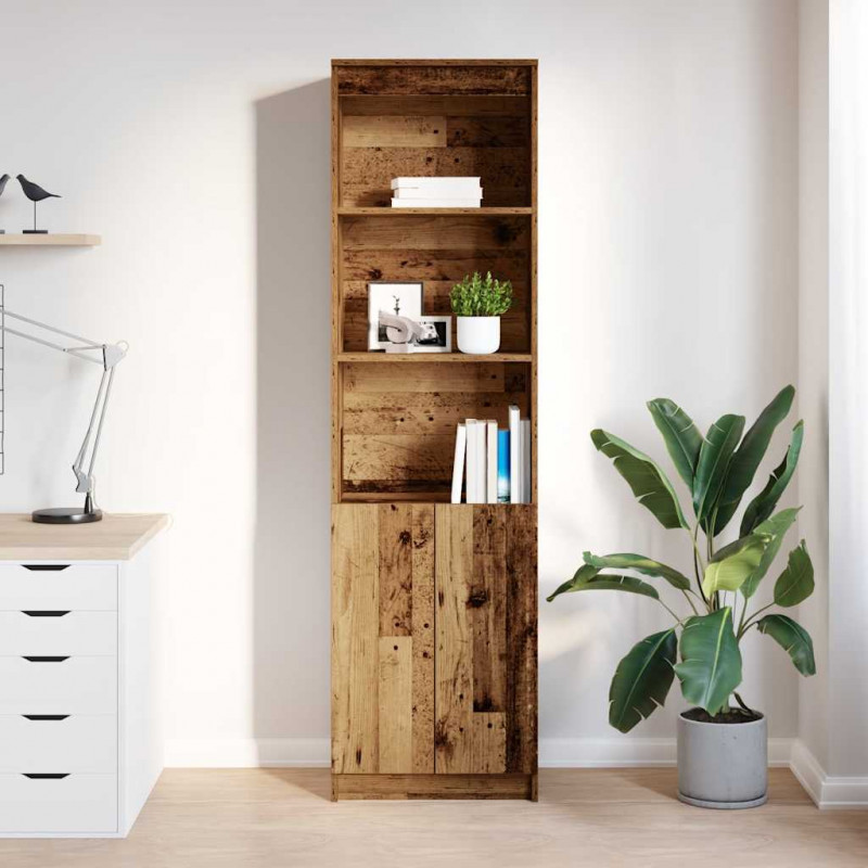 Komoda Stara Drewno 50x35x180 cm Drewno klejone