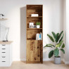 Komoda Stara Drewno 50x35x180 cm Drewno klejone