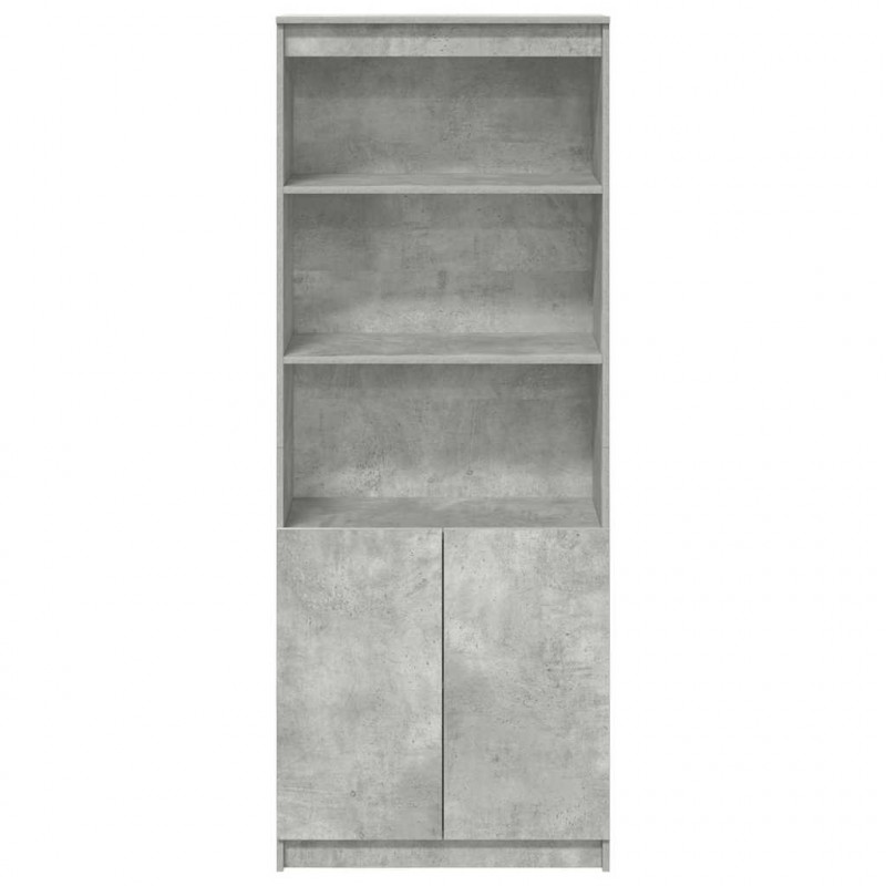 Wysoka szafka, szarość betonu, 70x35x180 cm