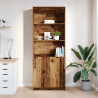 Komoda Stara Drewno 70x35x180 cm Drewno klejone