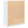 Komoda Biała 80x35x99 cm Drewno klejone