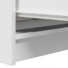 Komoda Biała 80x35x99 cm Drewno klejone