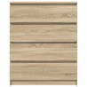 Komoda Sonoma Oak 80x35x99 cm Drewno klejone