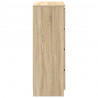 Komoda Sonoma Oak 80x35x99 cm Drewno klejone