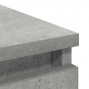 Komoda Betonowa Szara 80x35x99 cm Drewno klejone