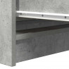 Komoda Betonowa Szara 80x35x99 cm Drewno klejone
