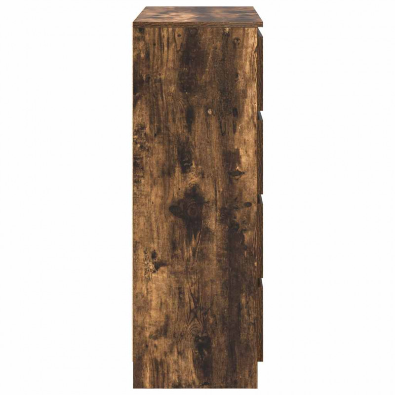 Komoda Dąb wędzony 80x35x99 cm Drewno klejone