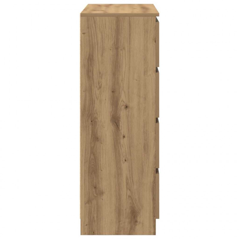 Komoda Artisan Dąb 80x35x99 cm Drewno klejone