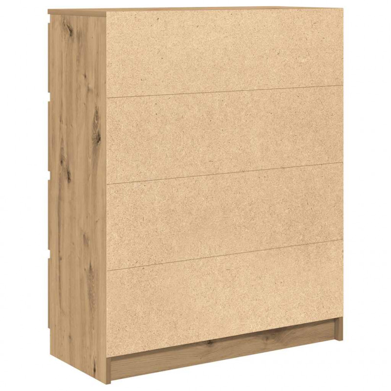Komoda Artisan Dąb 80x35x99 cm Drewno klejone
