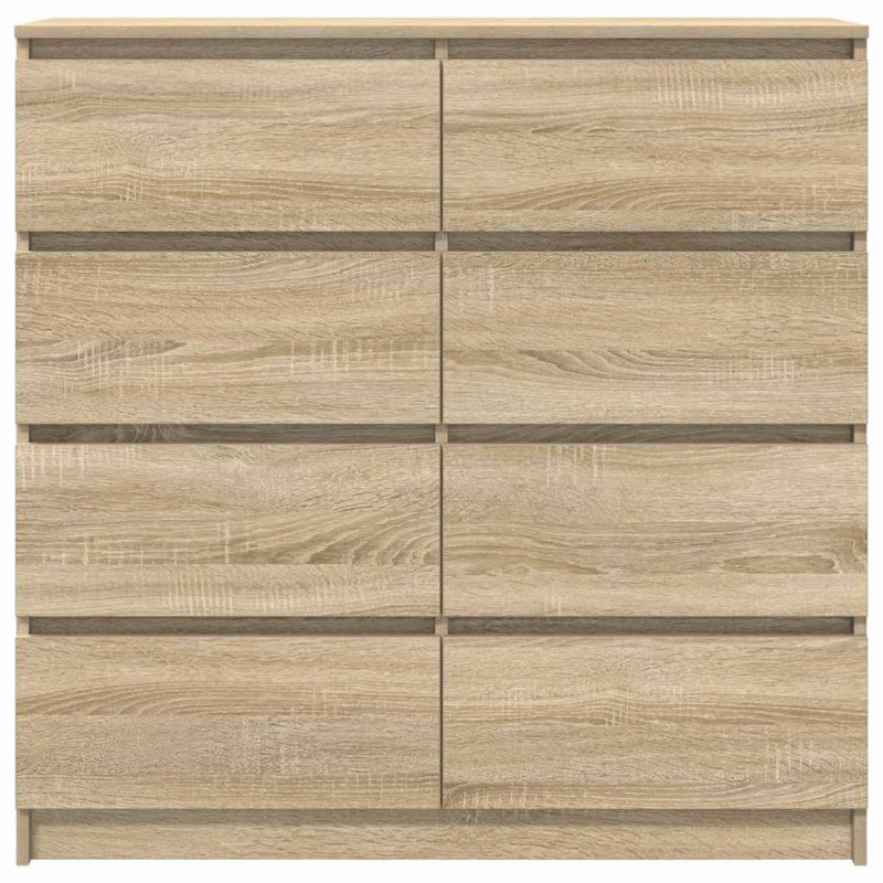 Komoda Sonoma Oak 100x35x99 cm Drewno klejone