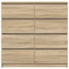 Komoda Sonoma Oak 100x35x99 cm Drewno klejone