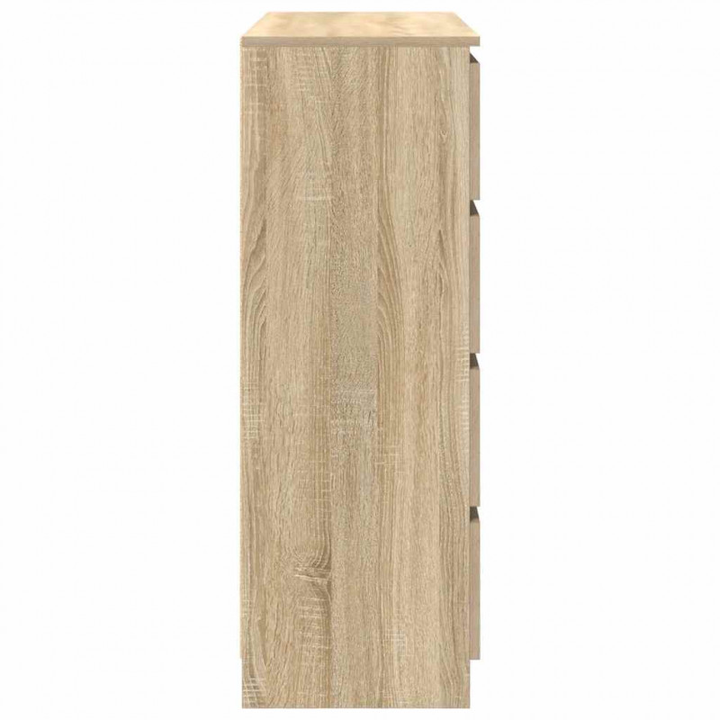 Komoda Sonoma Oak 100x35x99 cm Drewno klejone