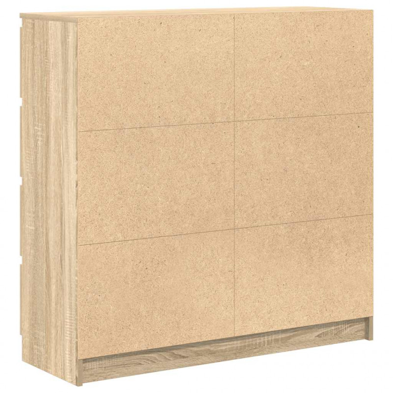 Komoda Sonoma Oak 100x35x99 cm Drewno klejone