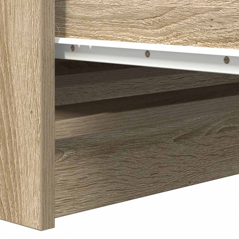 Komoda Sonoma Oak 100x35x99 cm Drewno klejone