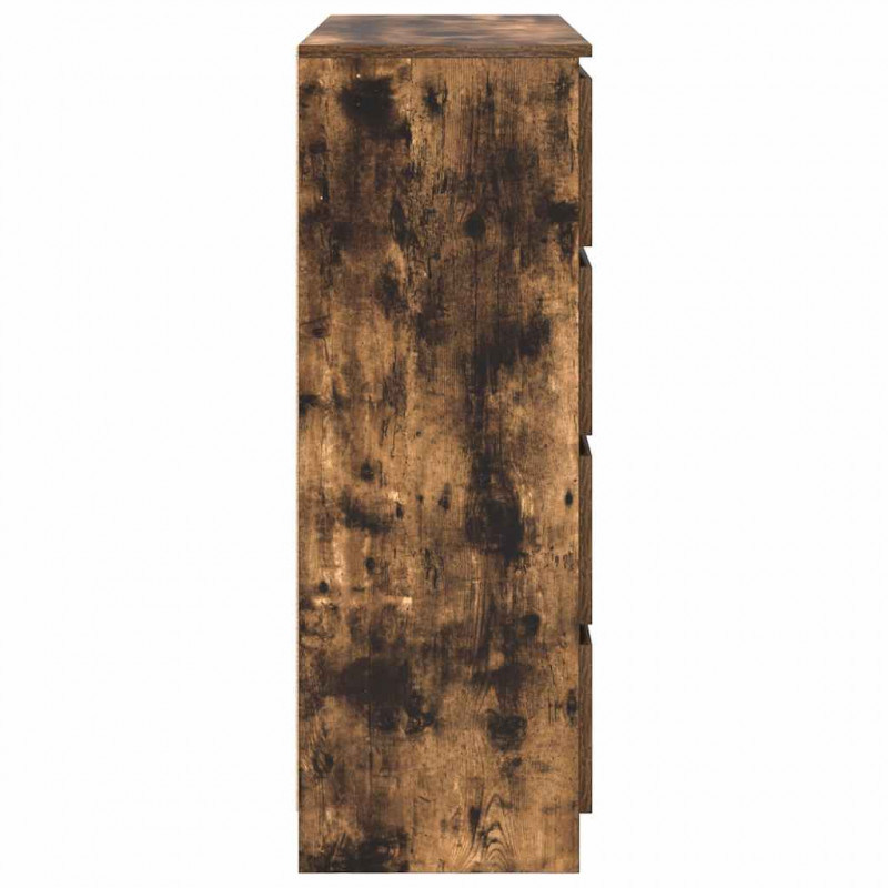 Komoda Dąb wędzony 100x35x99 cm Drewno klejone