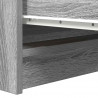 Komoda Szara Sonoma 100x35x99 cm Drewno klejone