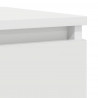 Komoda Biała 100x35x76 cm Drewno klejone