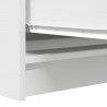 Komoda Biała 100x35x76 cm Drewno klejone