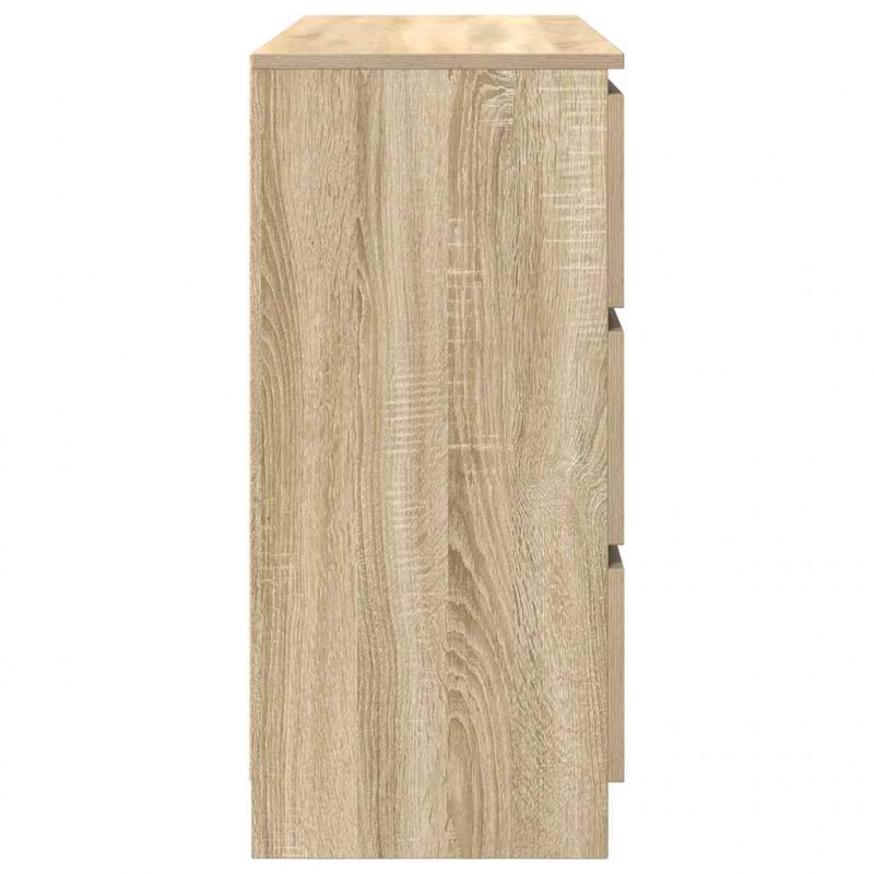 Komoda, dąb sonoma, 100x35x76 cm, materiał drewnopochodny