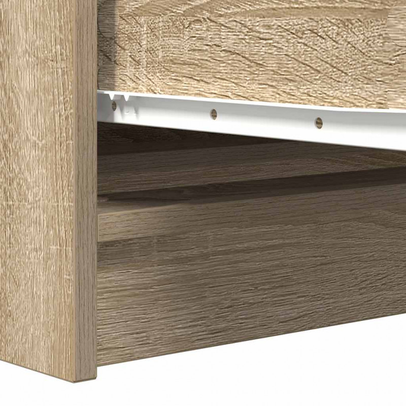 Komoda, dąb sonoma, 100x35x76 cm, materiał drewnopochodny