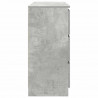 Komoda Betonowa Szara 100x35x76 cm Drewno klejone